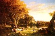 Thomas Cole The Hunter's Return oil